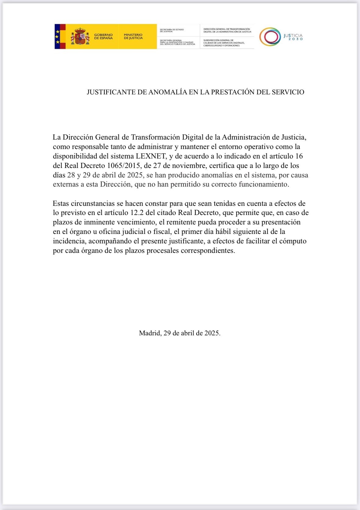 Ilustre Colegio De Procuradores De Los Tribunales De Madrid Ilustre Colegio De Procuradores De Los Tribunales De Madrid